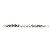 Flashy Peacock Drop 10-11.6mm Tahitian Pearl Bracelet