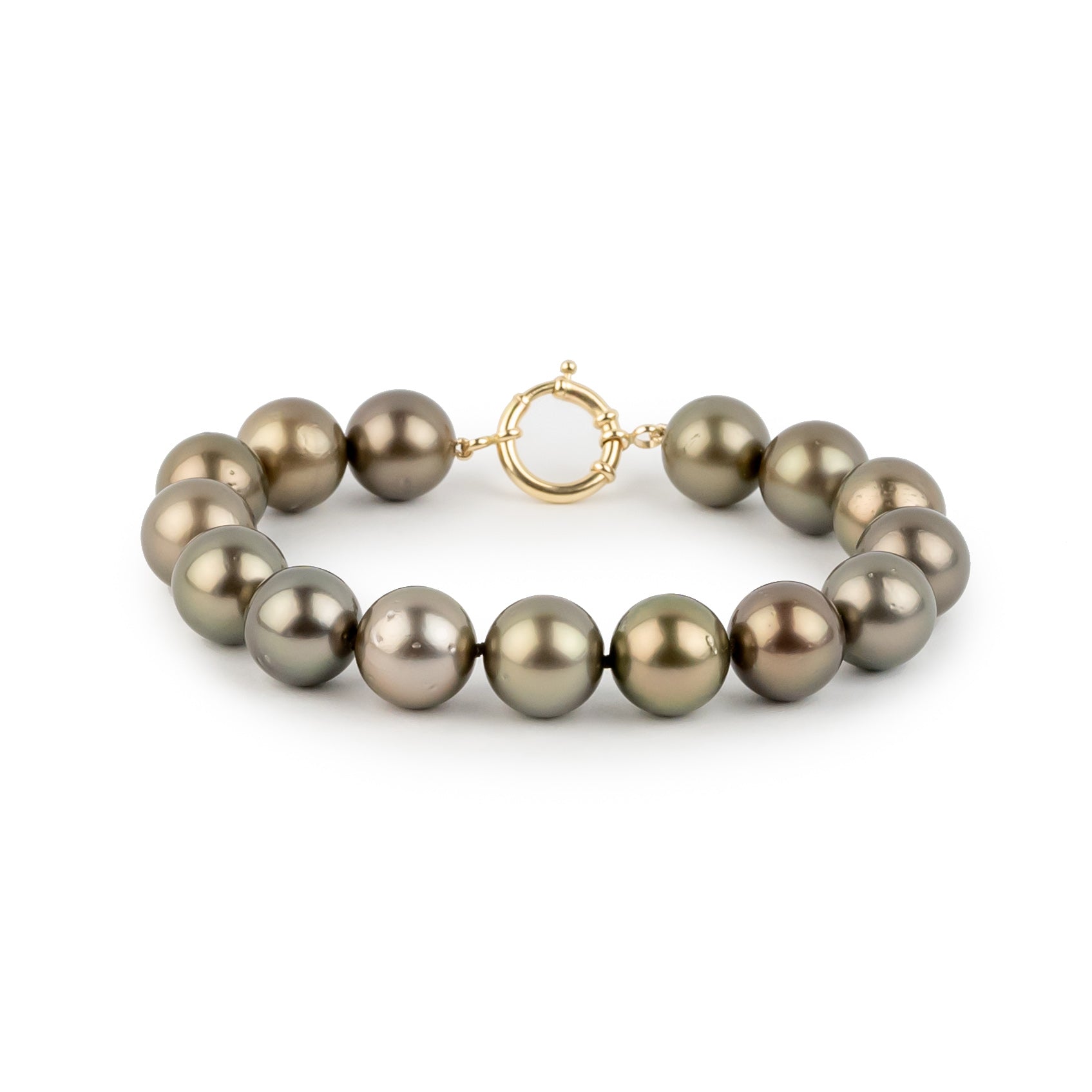Coppery Sunset 11-11.6mm Tahitian Pearl Bracelet