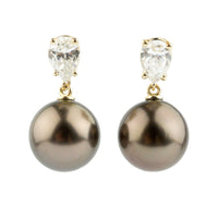 Tahitian Pearl & Diamond Sirène Earrings