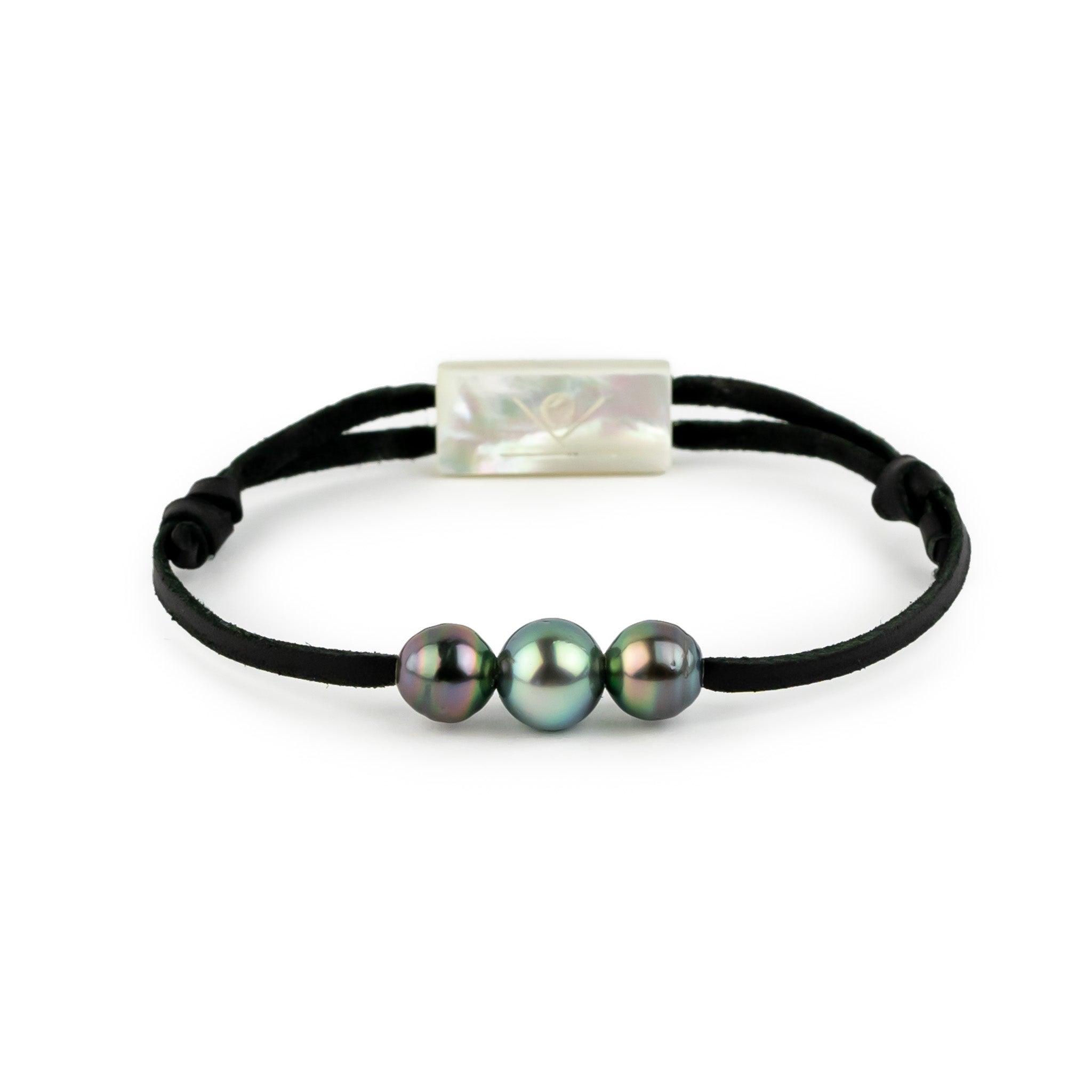 Triple 8-9.4mm Kaleidoscopic Blue Mana Bracelet