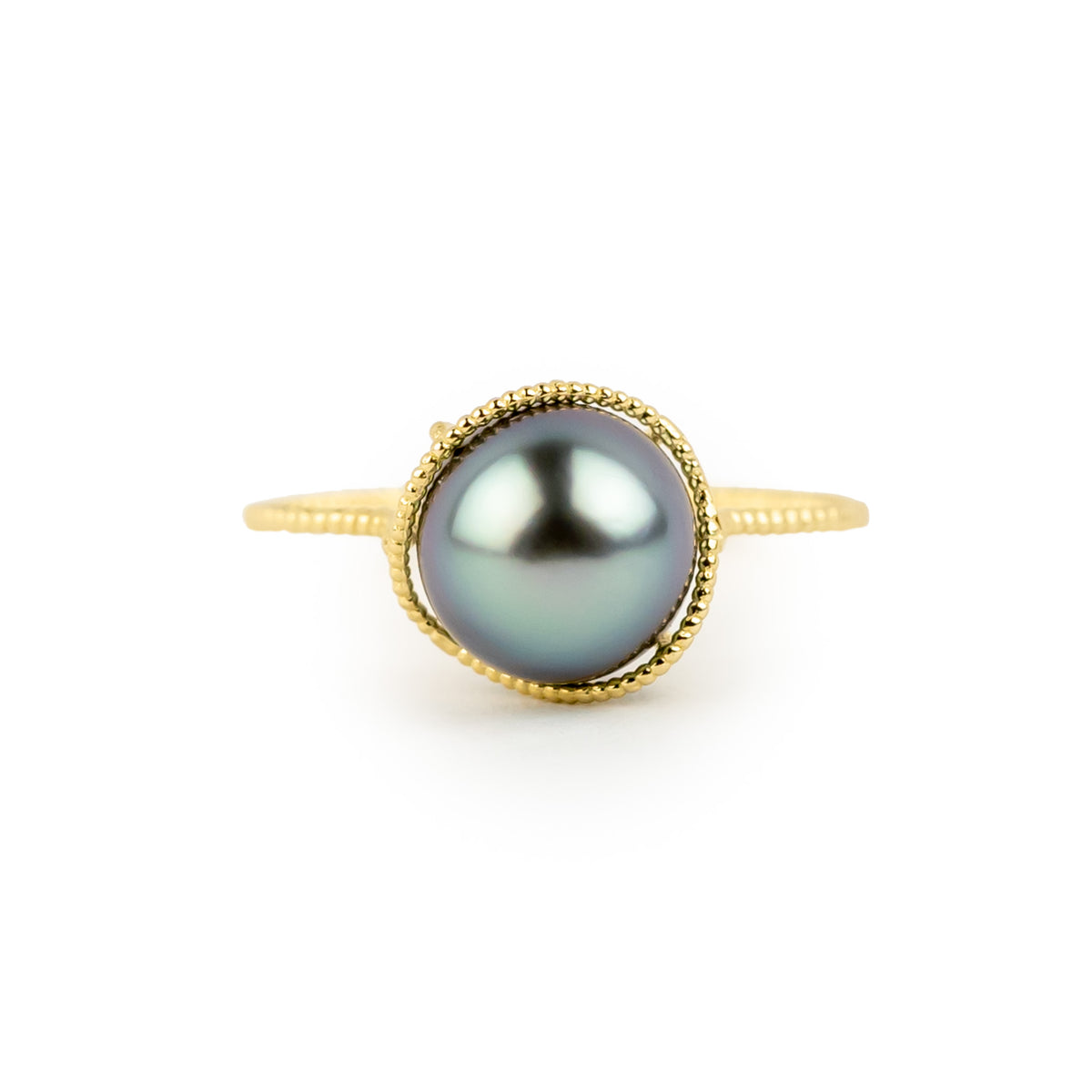 Periwinkle Blue Tahitian Pearl Mermaid Ring