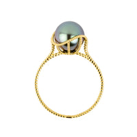 Periwinkle Blue Tahitian Pearl Mermaid Ring
