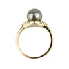 Tahitian Pearl & Diamond Toru Ring