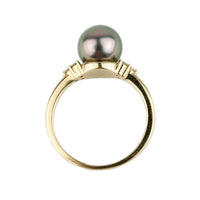 Tahitian Pearl & Diamond Toru Ring