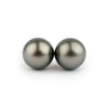 Dark Green 11.6mm Tahitian Pearl Statement Stud Earrings