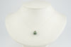 Blue-Green Peacock 9.2mm Tahitian Pearl I'a Necklace on Sterling Silver