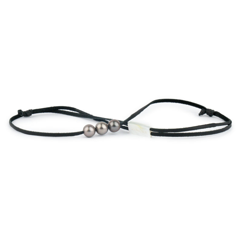 Golden-Pink 10-10.8mm Triple Eimeo Mana Necklace