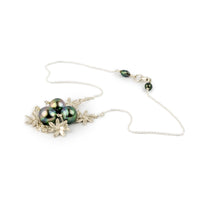 Brilliant Flash Tiaré Tin-Cup Tahitian Pearl Necklace on Sterling Silver