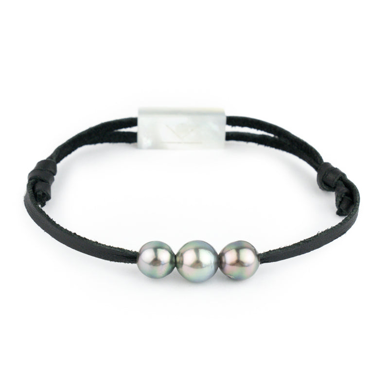 Triple Pink Peacock 7.9-8.9mm Mana Bracelet