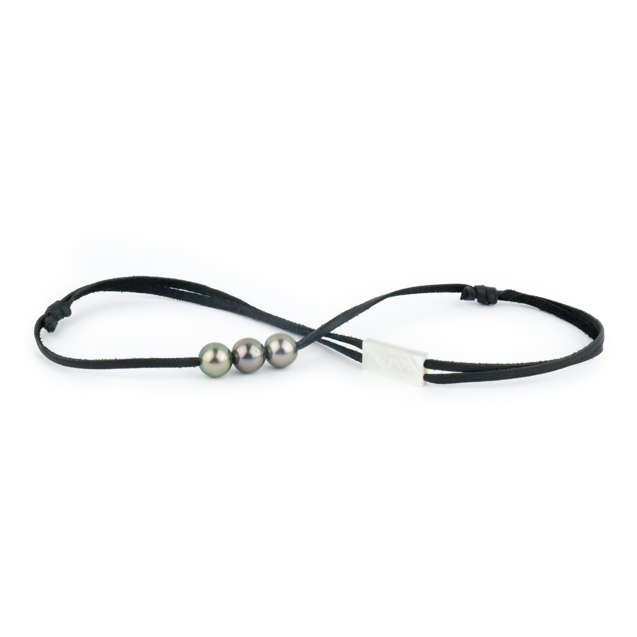 Pink Peacock 10-10.9mm Triple Eimeo Mana Necklace