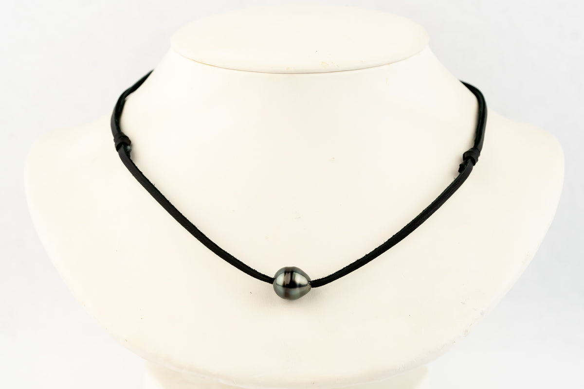 Denim Blue 11.4mm Circled Super Mana Necklace