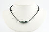 Indigo-Green 10-11.5mm Triple Eimeo Mana Necklace