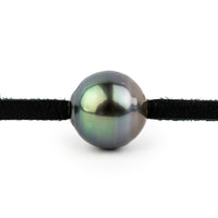 Flashy Indigo Green 11mm Circled Super Mana Necklace