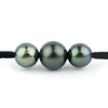 Indigo-Green 10-11.5mm Triple Eimeo Mana Necklace