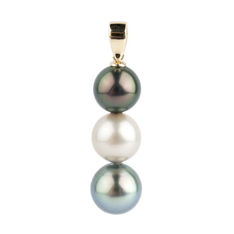 Triple Tahitian Pearl Pendant