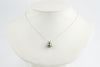 Pink Peacock Tahitian Pearl & Diamond Hoa Necklace on 14K White Gold