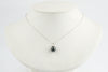 Eclipse Black Tahitian Pearl & Diamond Toru Necklace on 14K White Gold