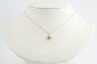 Tahitian Keshi Pearl 14K Yellow Gold Seashell Necklace