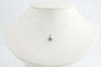 Tahitian Keshi Pearl Sterling Silver Seashell Necklace