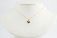 Tahitian Keshi Pearl 14K Yellow Gold Seashell Necklace