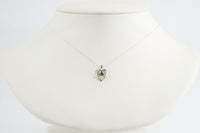 Silver Heart Keshi Pearl Necklace