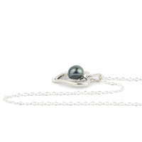 Silver Heart Keshi Pearl Necklace