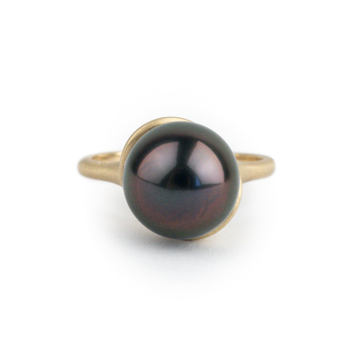 Deep Plum Tahitian Pearl Alizé Ring