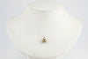 Tahitian Pearl & Diamond Coppery Green Étoile Necklace on Sterling Silver