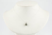 Tahitian Pearl & Diamond Pink Peacock Étoile Necklace on Sterling Silver