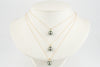 Tahitian Pearl & Opal  Pink-Green Étoile Necklace on 10K Gold