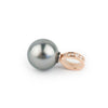 Silvery Lavender Tahitian Pearl & Diamond Mai Tai Pendant on 14K Rose Gold