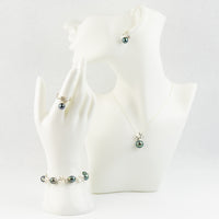 Tiaré Blue Dream Circled Matched Set on Sterling Silver