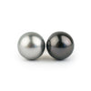 Black & White 11mm Tahitian Pearl Statement Stud Earrings