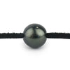 Midnight Black Shark Skin 11.7mm Super Mana Necklace