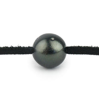 Midnight Black Shark Skin 11.7mm Super Mana Necklace