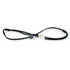 Midnight Black Shark Skin 11.7mm Super Mana Necklace