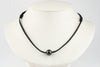 Midnight Black Shark Skin 11.7mm Super Mana Necklace