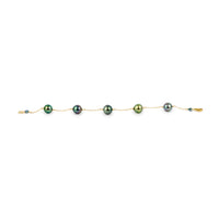 Northern Lights Tahitian Pearl Tin Cup Bracelet on 14k Yellow Gold