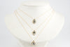 Gold Heart Tahitian Pearl Keshi Necklace