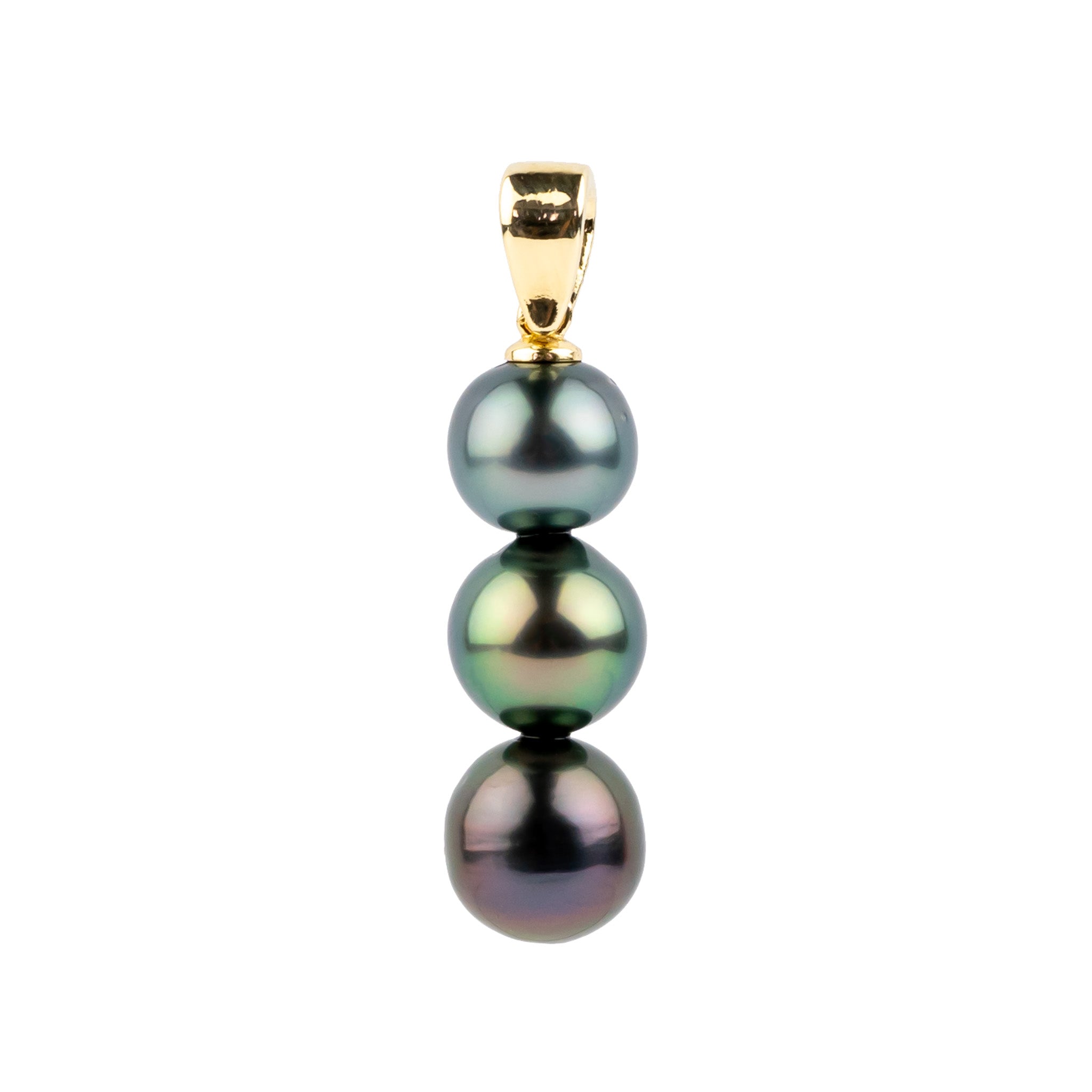 Triple Tahitian Pearl Pendant
