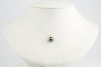 Tahitian Pearl & Opal Pink Peacock Étoile Necklace on Sterling Silver