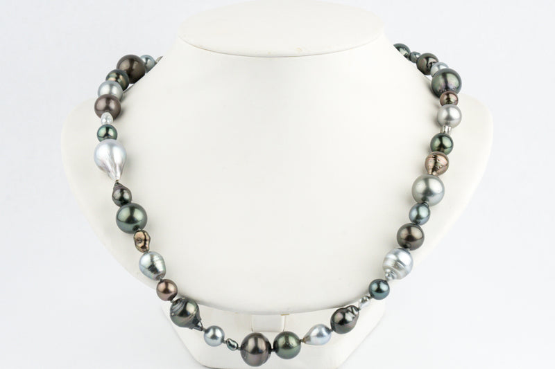 Tahitian Pearl Tri-Colored Harvest Strand