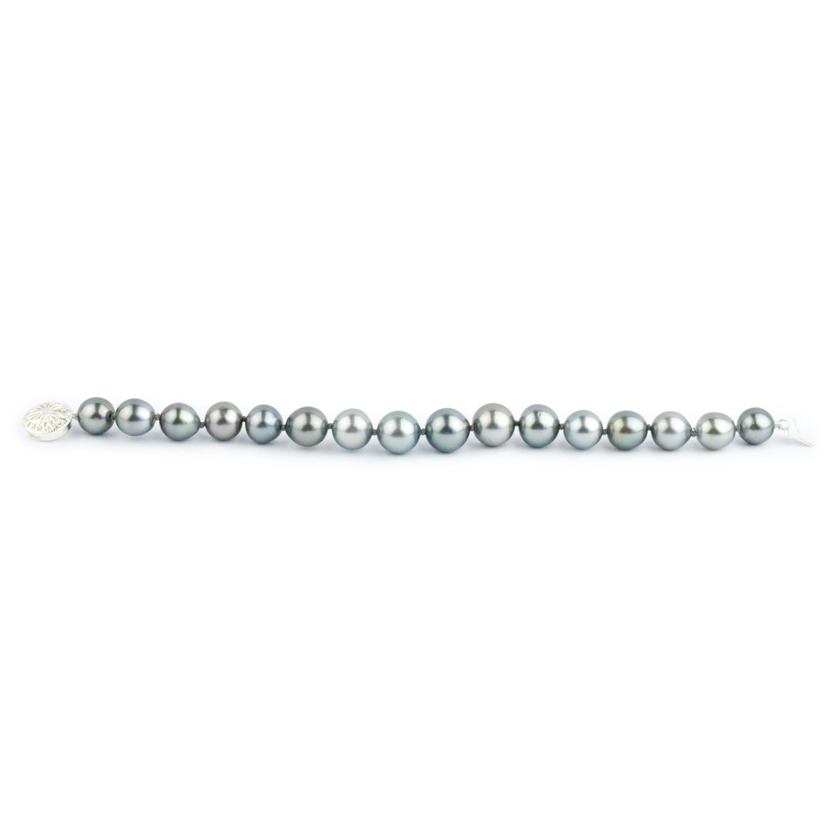 Shimmery Blue Tahitian Pearl 9-10.9mm Bracelet