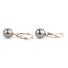 Lavender Green 11.3mm Teardrop Hook Dangles on 14K Rose Gold