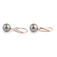 Lavender Green 11.3mm Teardrop Hook Dangles on 14K Rose Gold