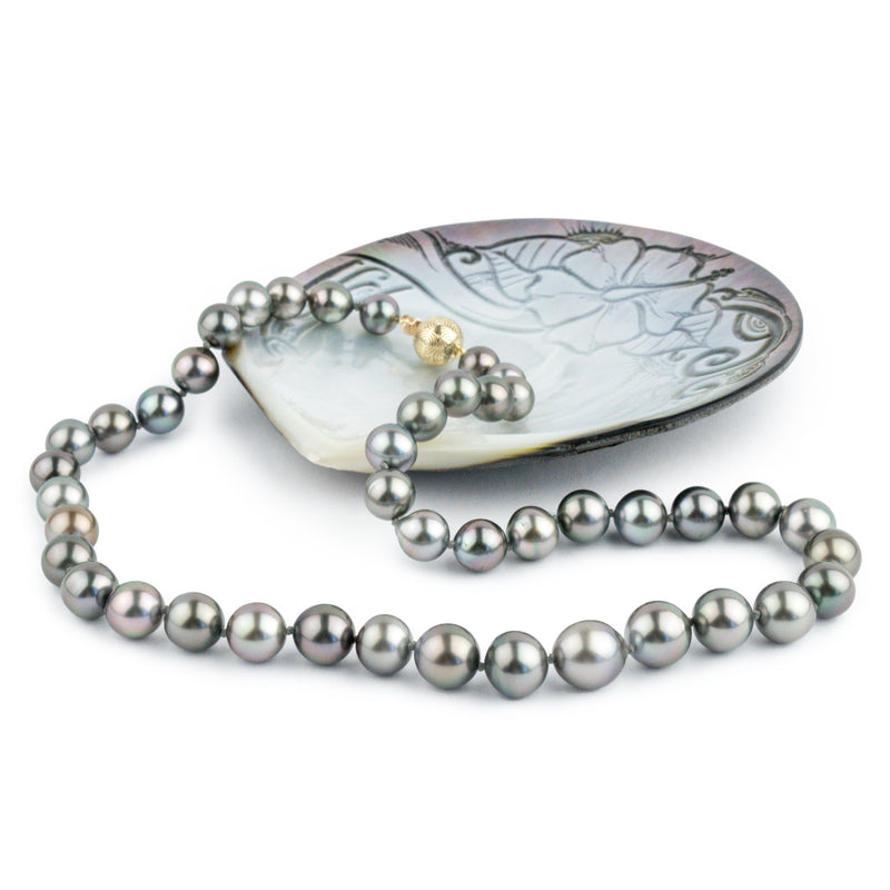 Pink Paradise 8.4-11.8mm Tahitian Pearl Strand