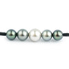 Quintuple Blue Green 9.6-11.5mm Mana Pearl Necklace