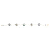 Pink Peacock Tahitian Pearl Tin Cup Bracelet on 14K Yellow Gold