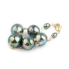 Peacock Circled Tin-Cup Tahitian Pearl Bracelet on Gold Filled