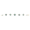 Peacock Circled Tin-Cup Tahitian Pearl Bracelet on Gold Filled